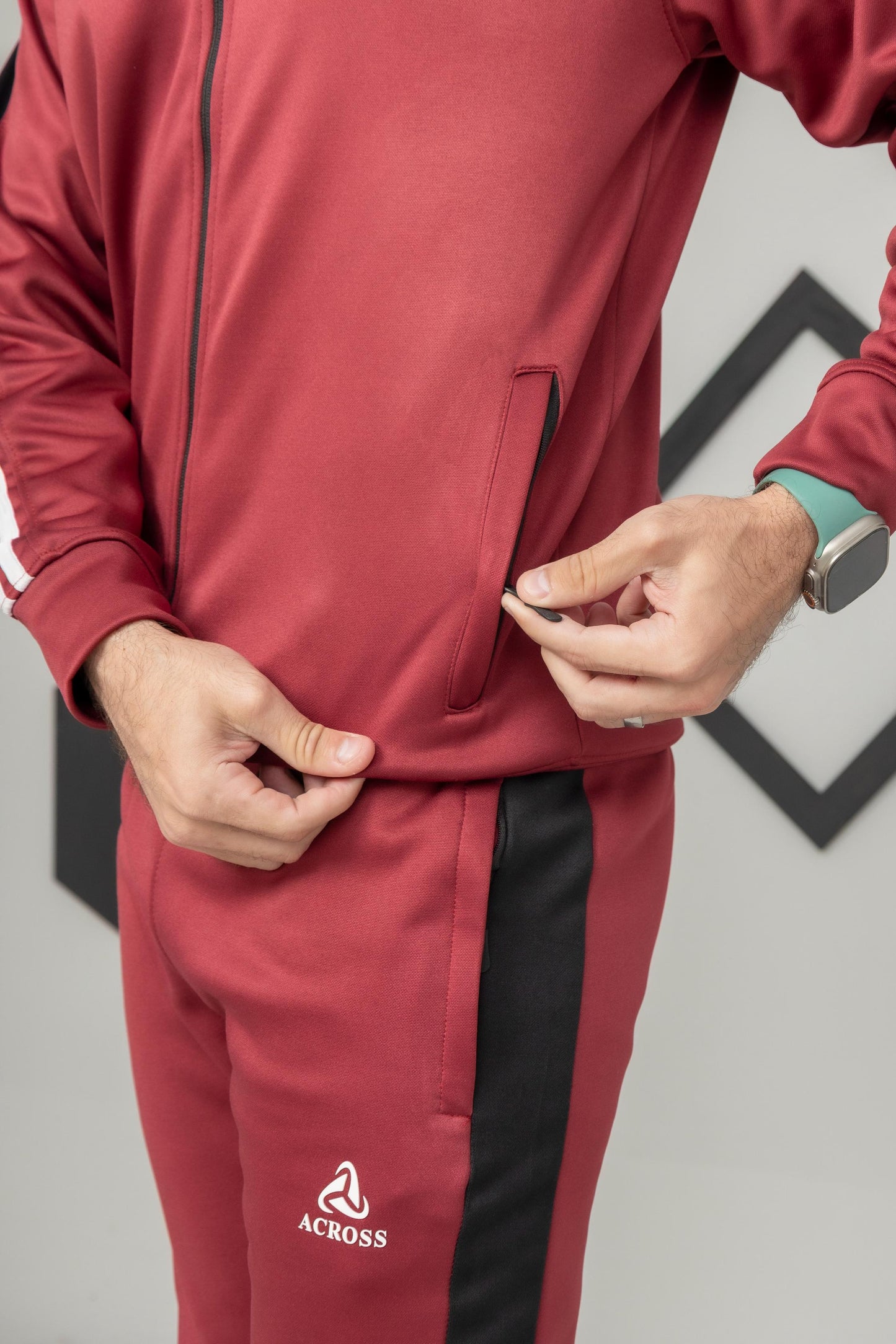 Antique Maroon Across Tracksuit - Ghar Mart Pakistan