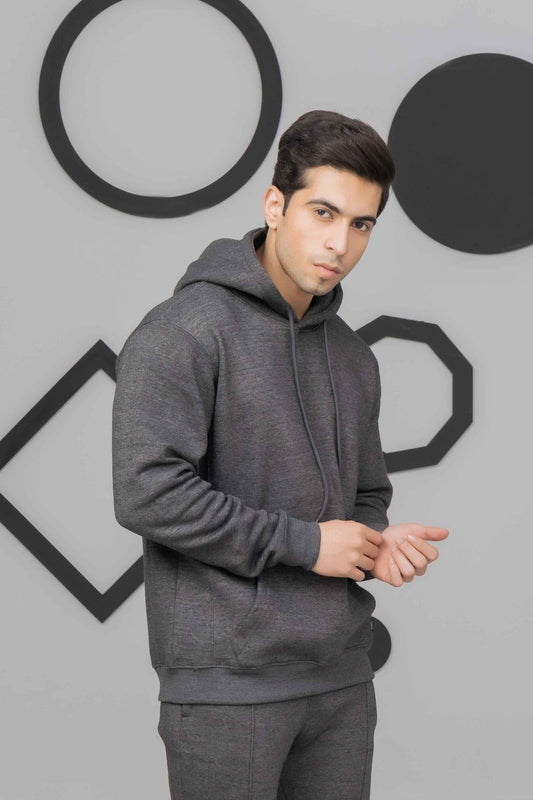 Dark Grey Flees Tracksuit - Ghar Mart Pakistan