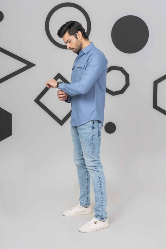 Sky Blue Export Jeans - Men's Fashion available at Ghar Mart Pakistan