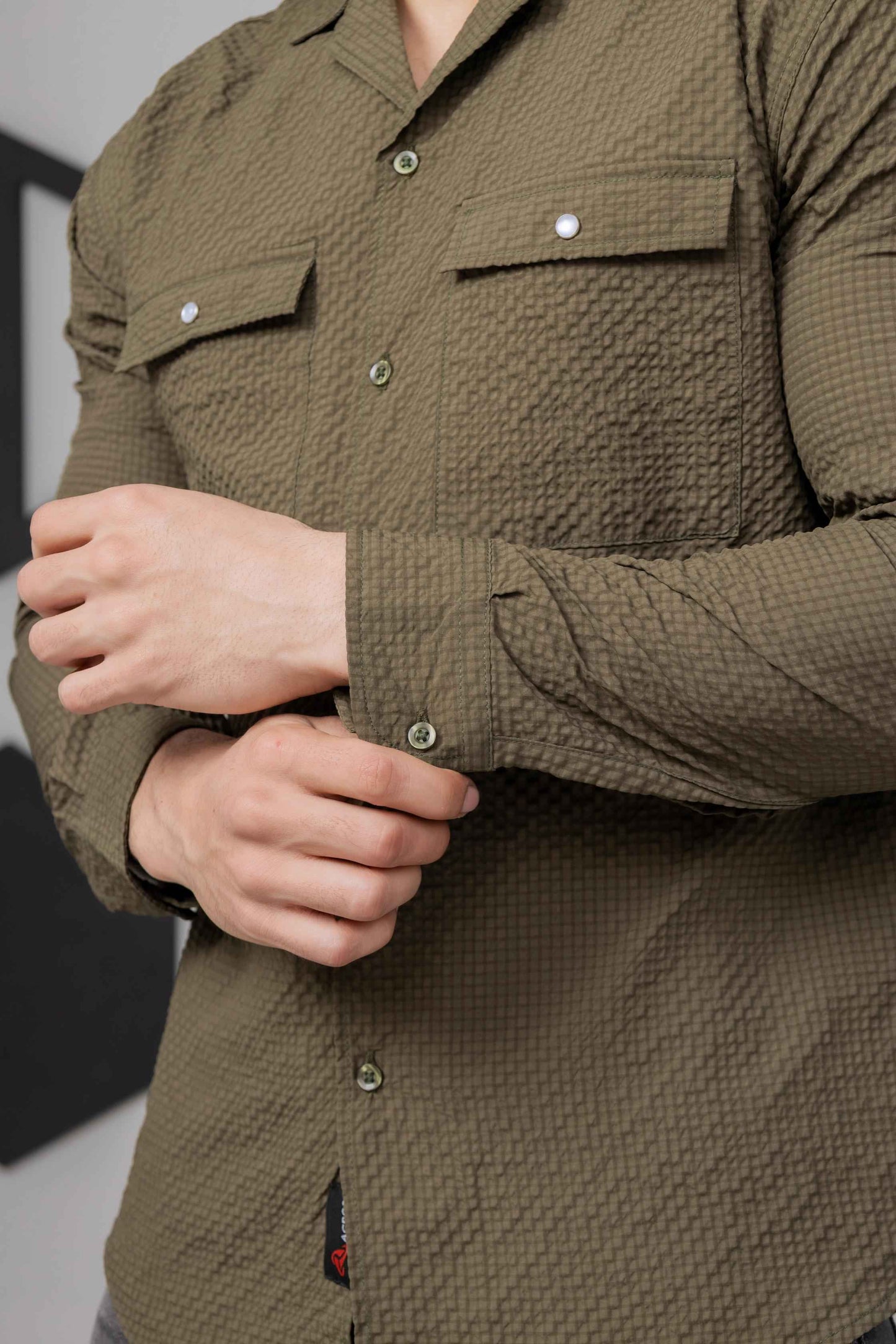 Green Casual Bubble Shirt - Men's Fashion available at Ghar Mart Pakistan