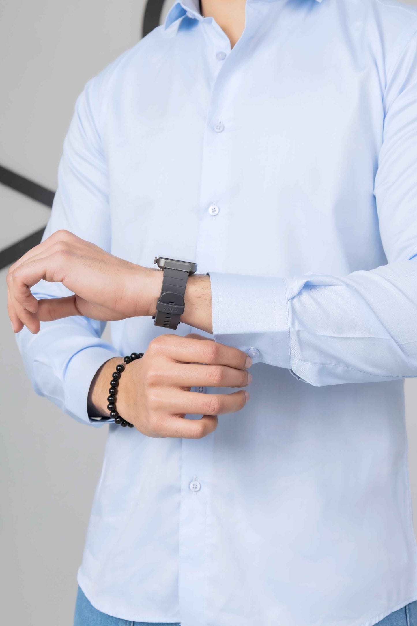 Sky Blue Dress Shirt - Men's Fashion available at Ghar Mart Pakistan