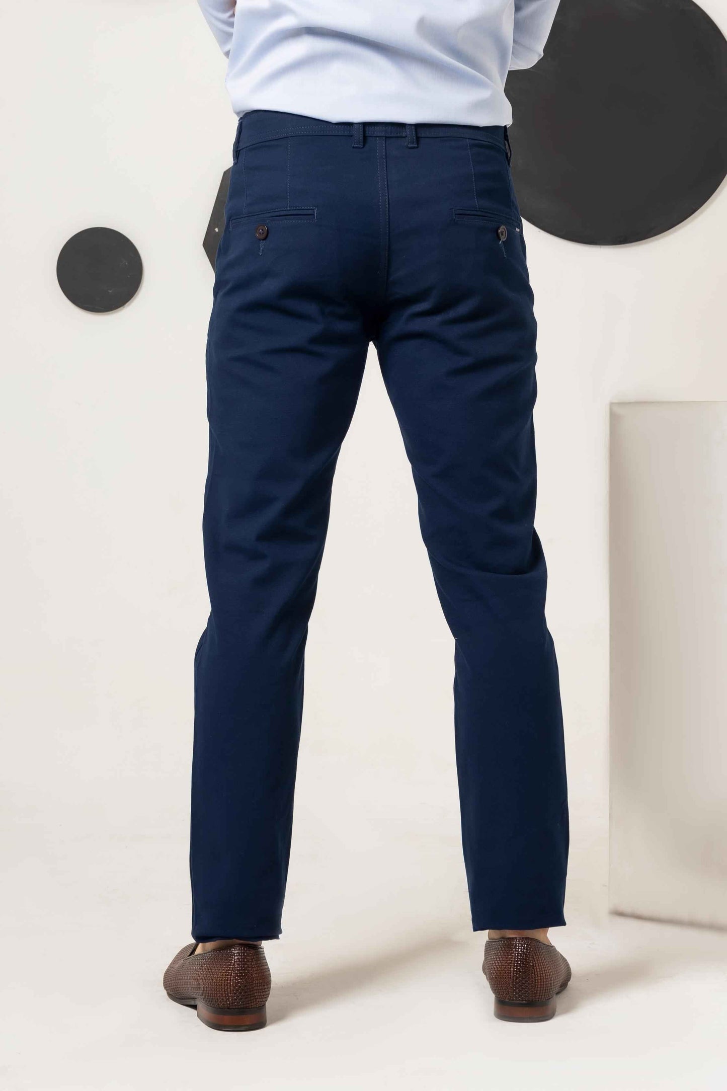 Desire Blue Cotton Pant Regular Fit - Men's Fashion available at Ghar Mart Pakistan