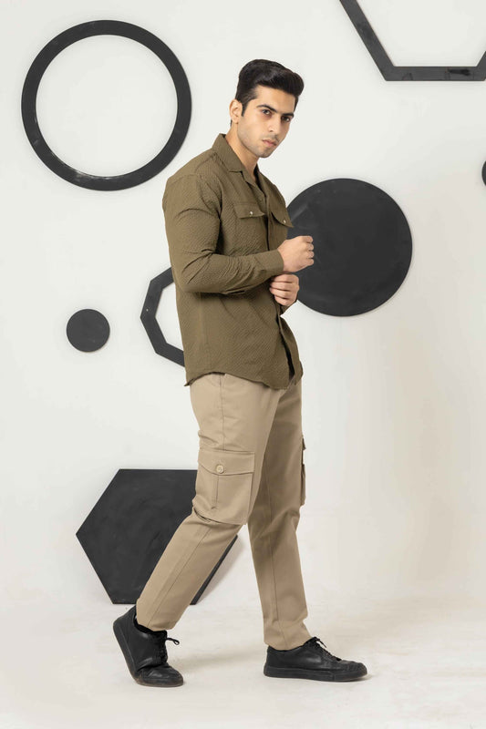 Pearl Green casual Shirt - Men's Fashion available at Ghar Mart Pakistan