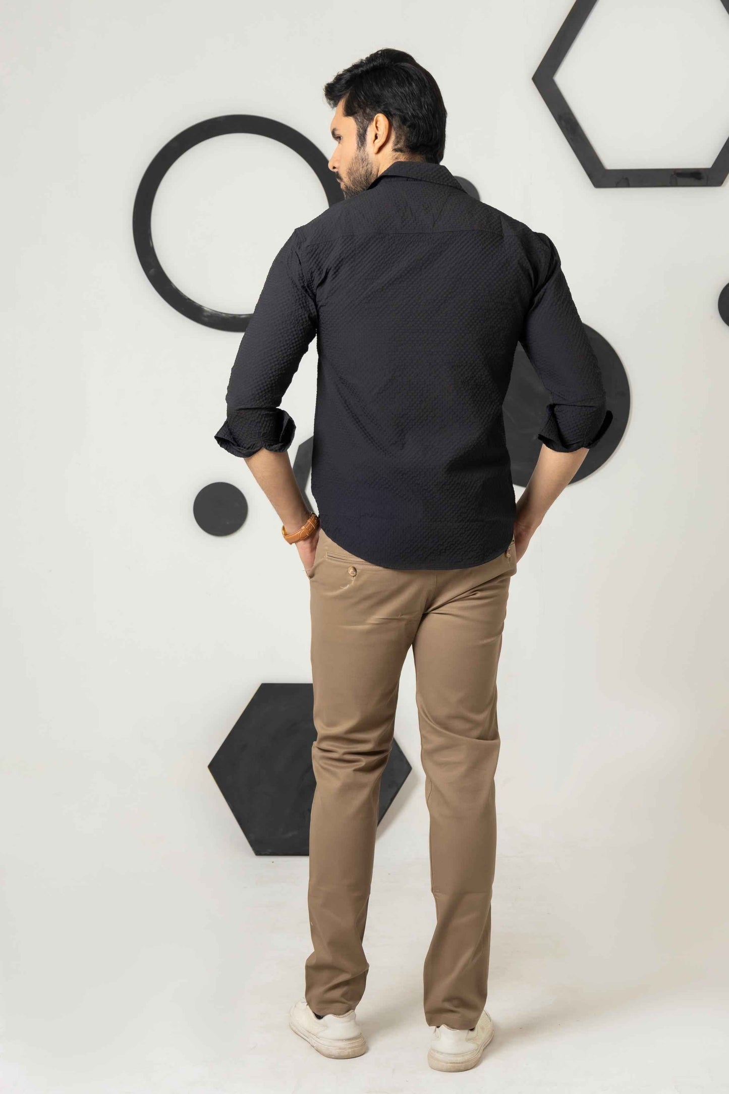 Bronze Brown Cotton Pant Regular Fit - Men's Fashion available at Ghar Mart Pakistan