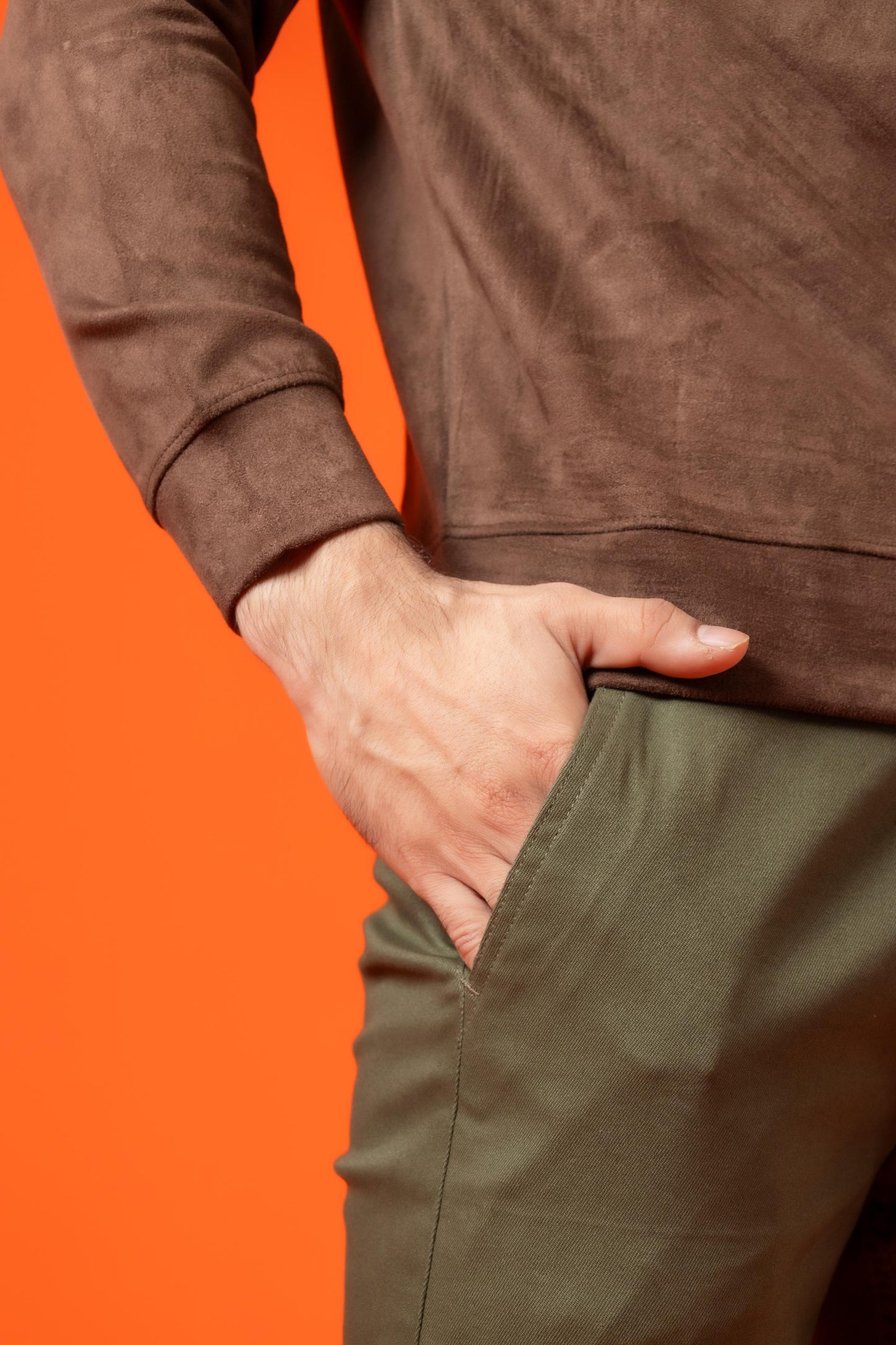 Peridot Green Cotton Pant Regular Fit - Men's Fashion available at Ghar Mart Pakistan