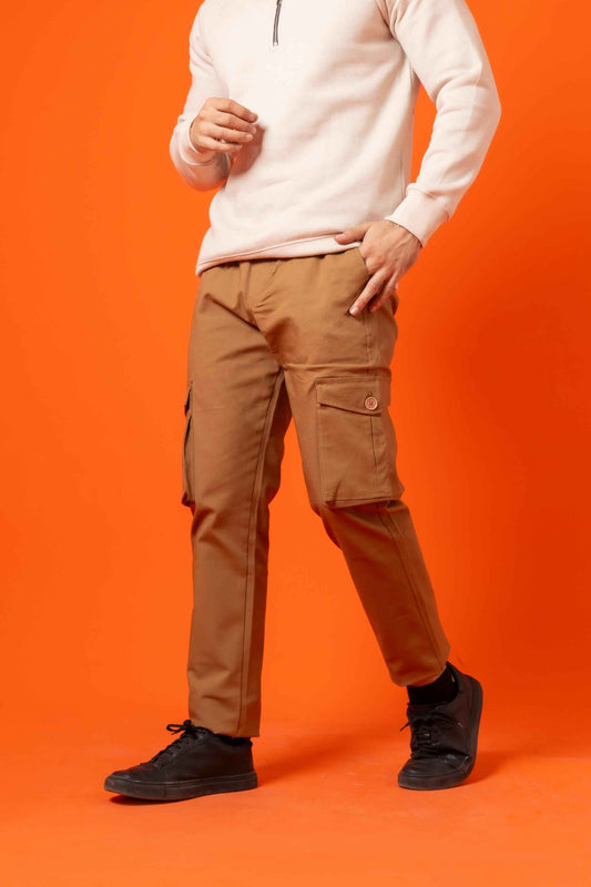 Khakhi Cargo Relex Fit - Men's Fashion available at Ghar Mart Pakistan