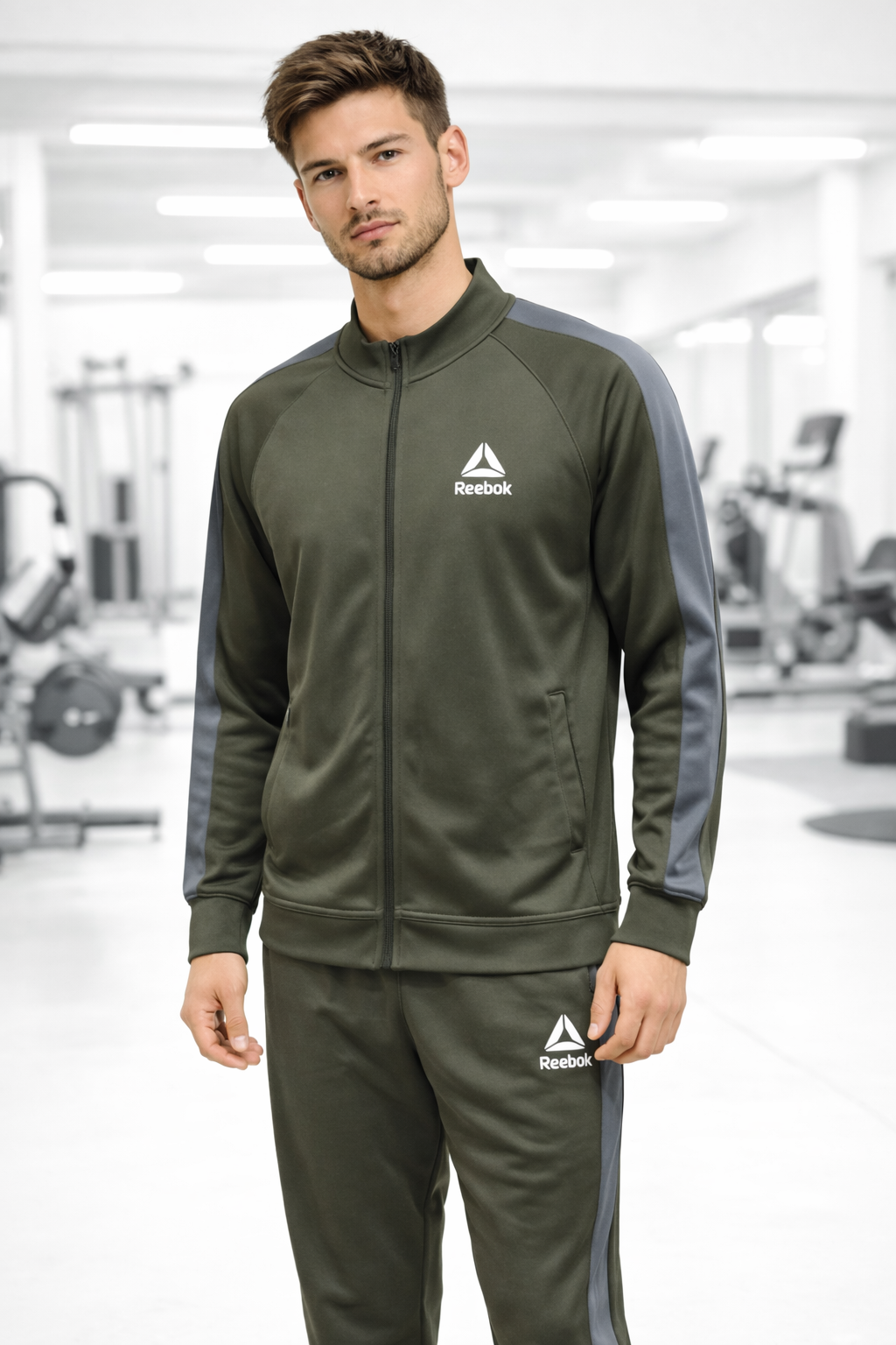 Olive Reebok Tracksuit - Men's Fashion available at Ghar Mart Pakistan