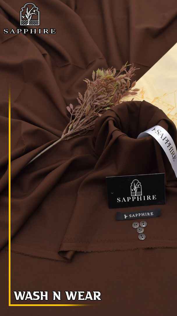 Sapphire Wash & Wear Gents Unstitched Suit Summer Collection 2026 – 4 Meter Cutt - Men's Fashion available at Ghar Mart