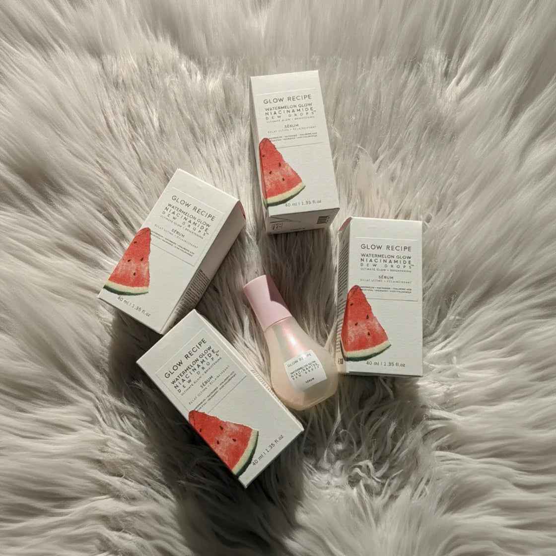 Glow Recipe Watermelon Glow Niacinamide Dew Drops 40ml – Brightening Glow Serum & Primer
