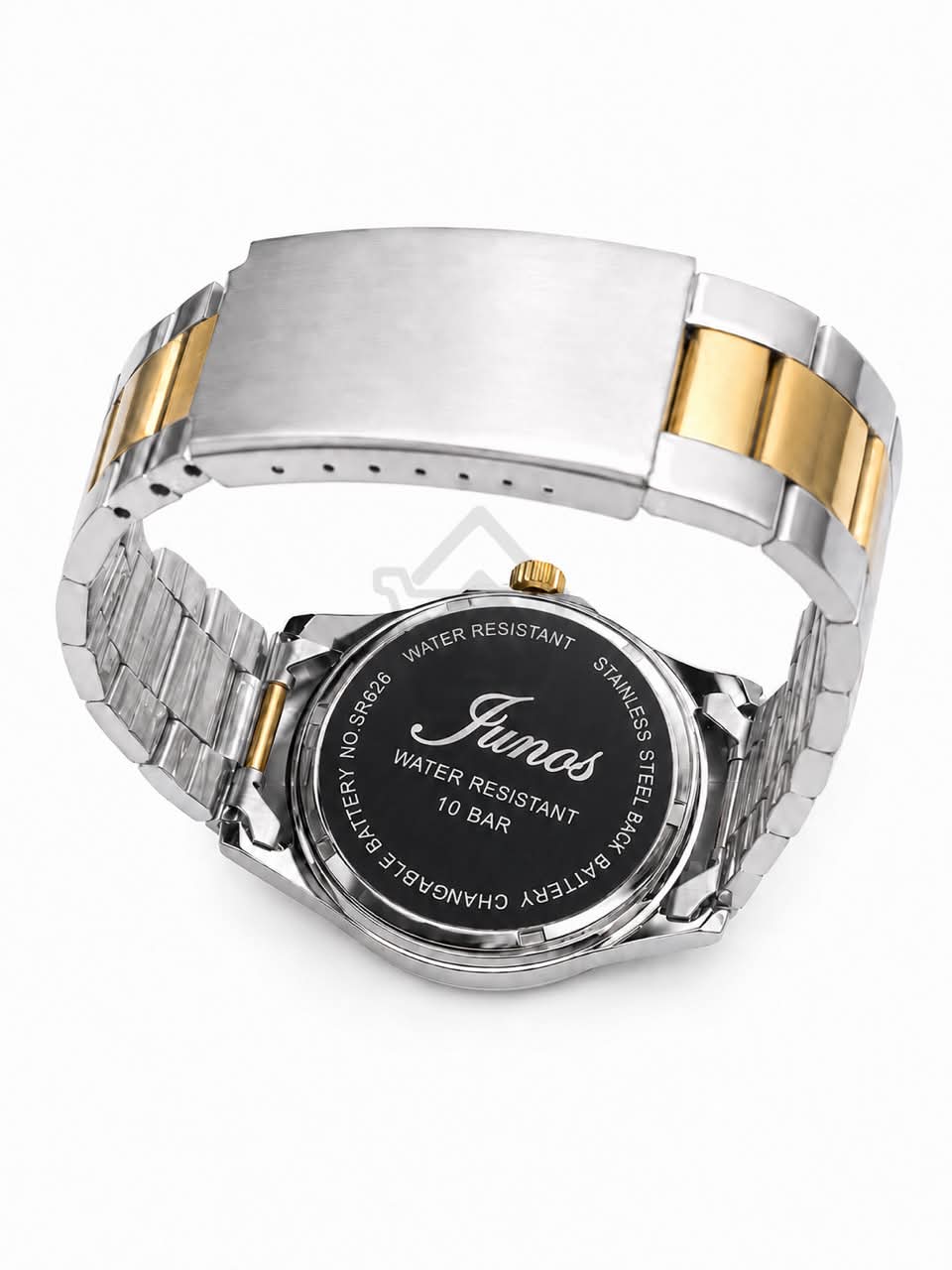 Junos Men’s Two-Tone Stainless Steel Watch – Gold Dial