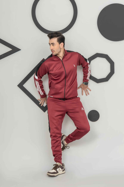Antique Maroon Across Tracksuit - Ghar Mart Pakistan