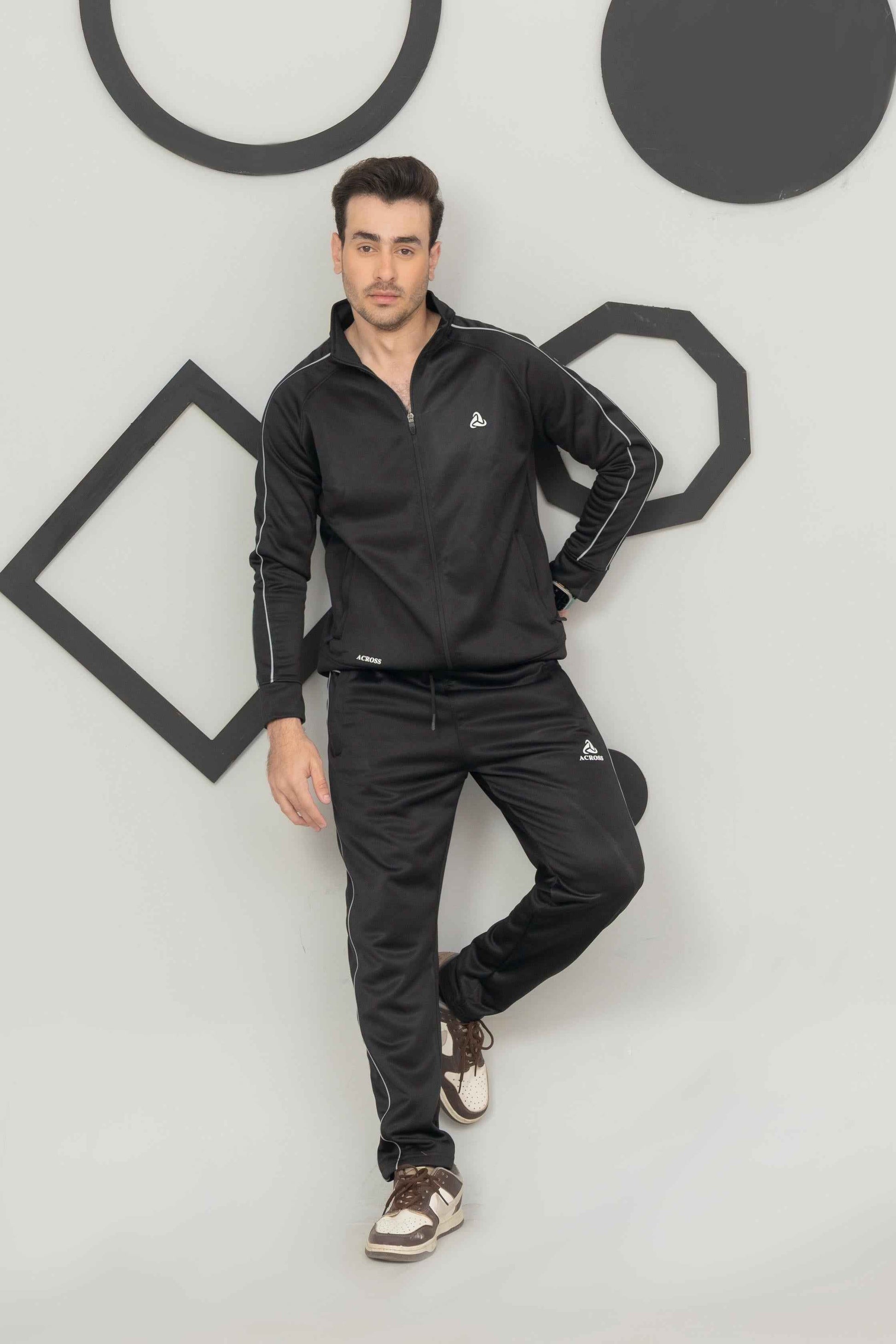Black Across Tracksuit - Ghar Mart Pakistan