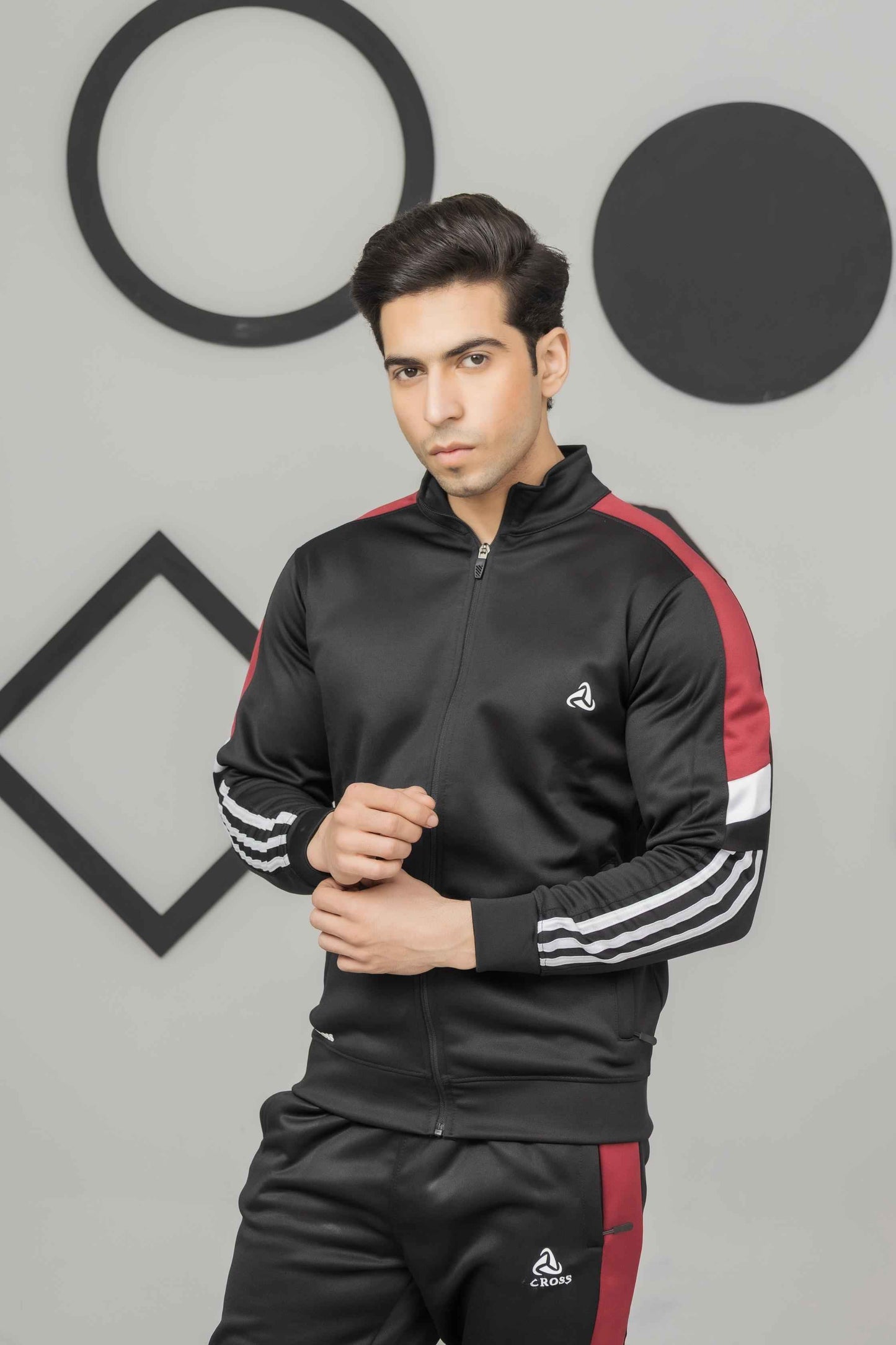 Black & Red Across Tracksuit