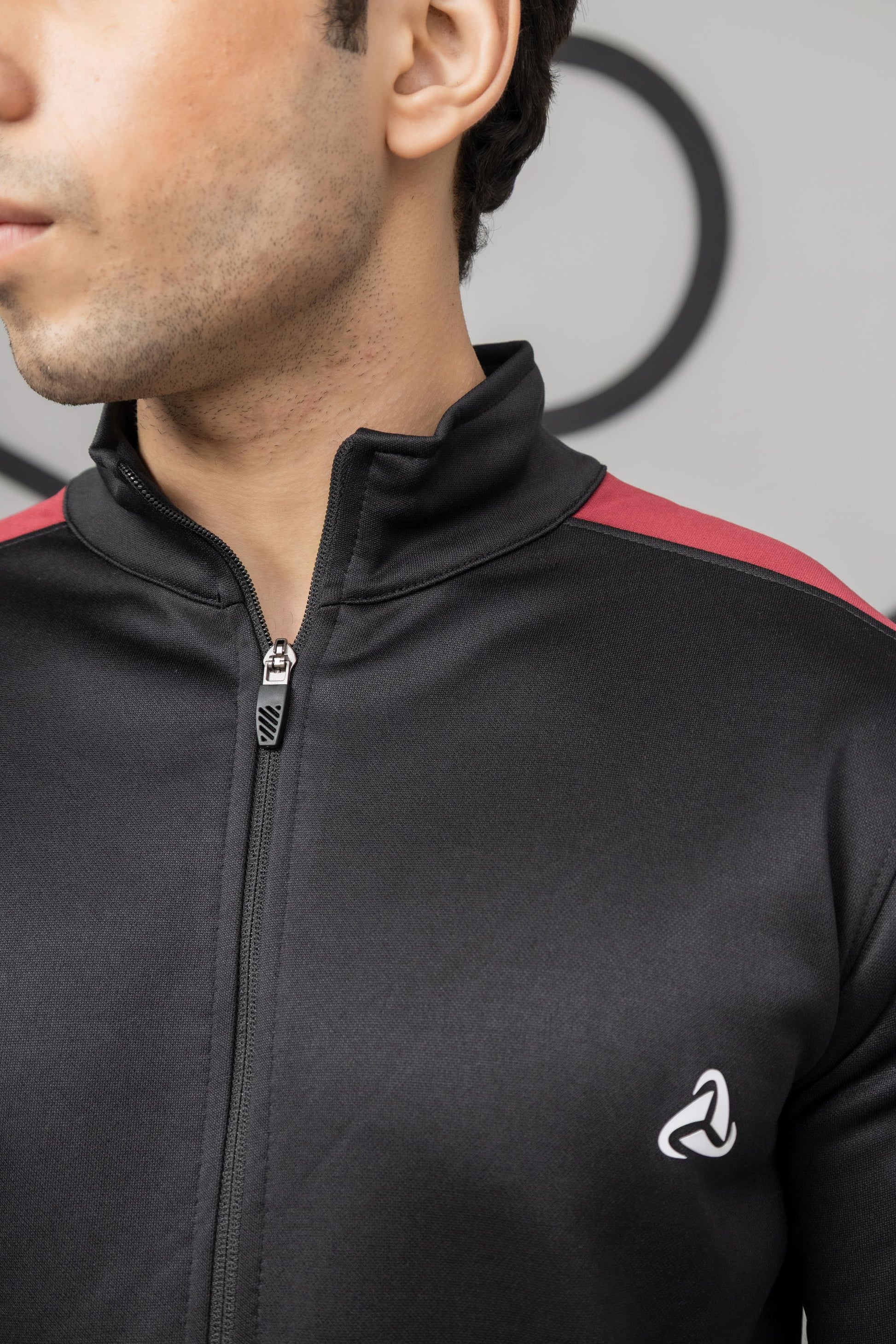 Black & Red Across Tracksuit - Ghar Mart Pakistan