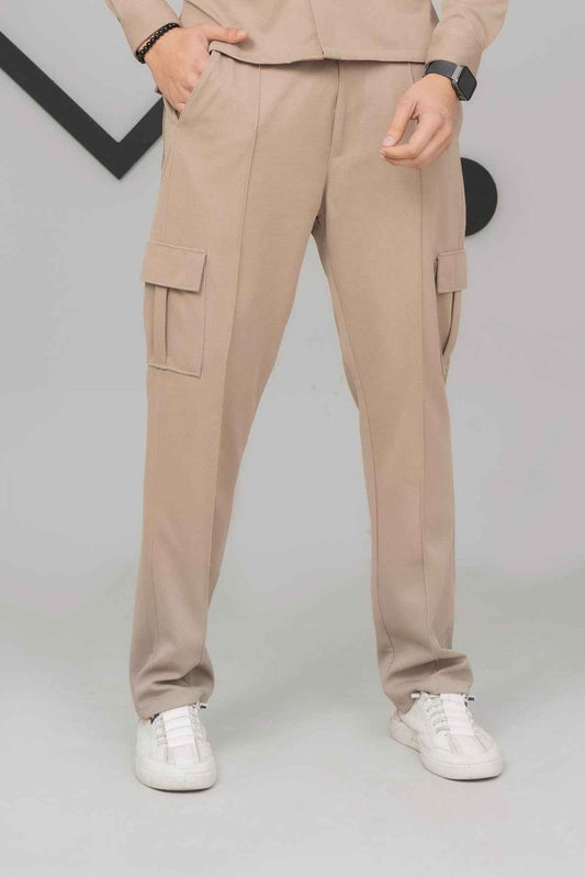 Beige 6 Pocket Trouser - Men's Fashion available at Ghar Mart Pakistan