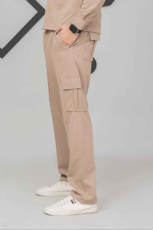 Beige 6 Pocket Trouser - Men's Fashion available at Ghar Mart Pakistan