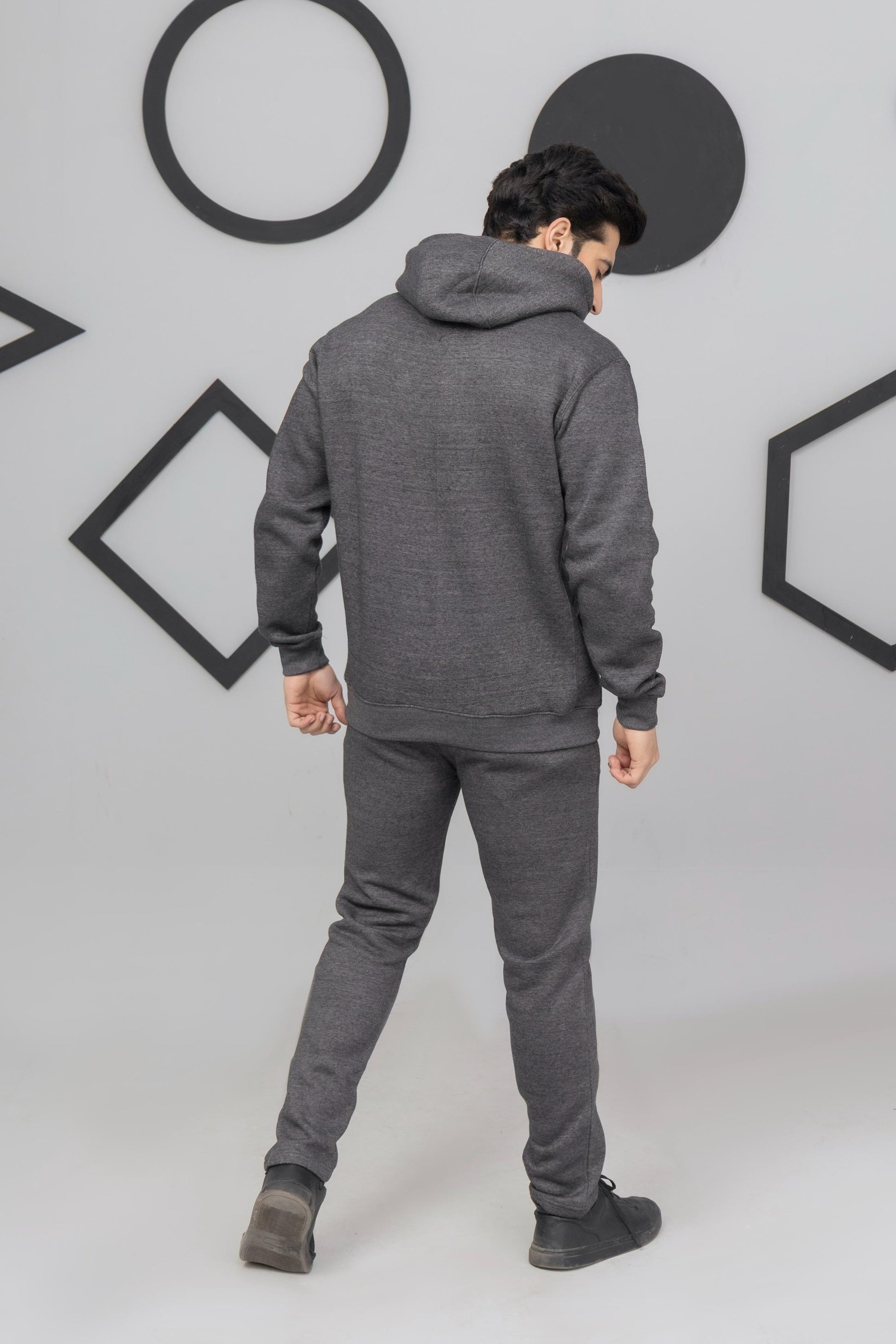 Dark Grey Flees Tracksuit - Ghar Mart Pakistan
