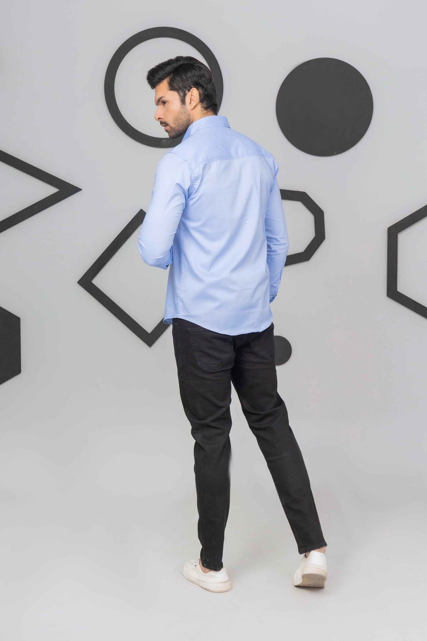 Sky Blue Casual Shirt - Men's Fashion available at Ghar Mart Pakistan