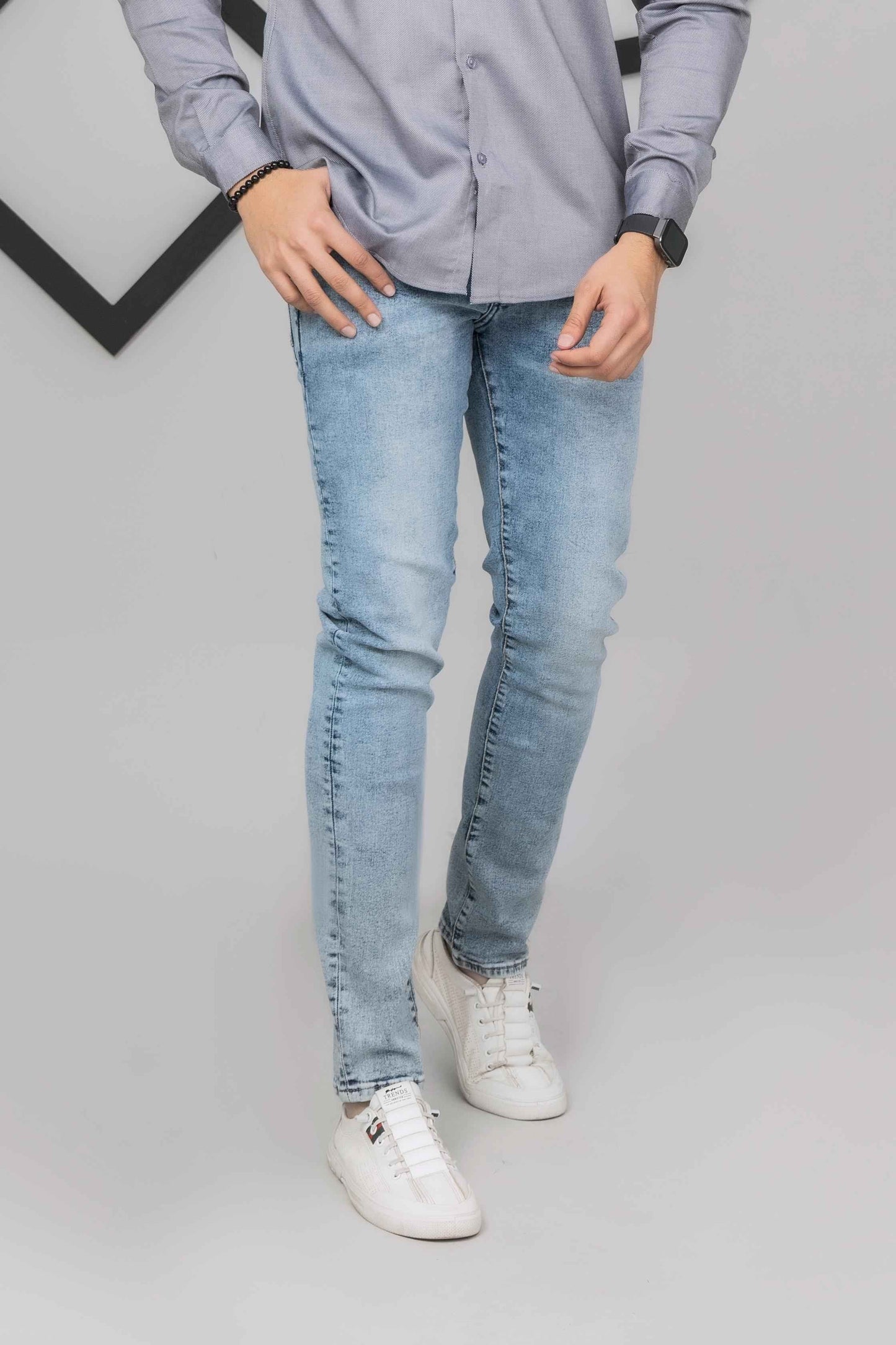 Light Blue Export Jeans - Men's Fashion available at Ghar Mart Pakistan