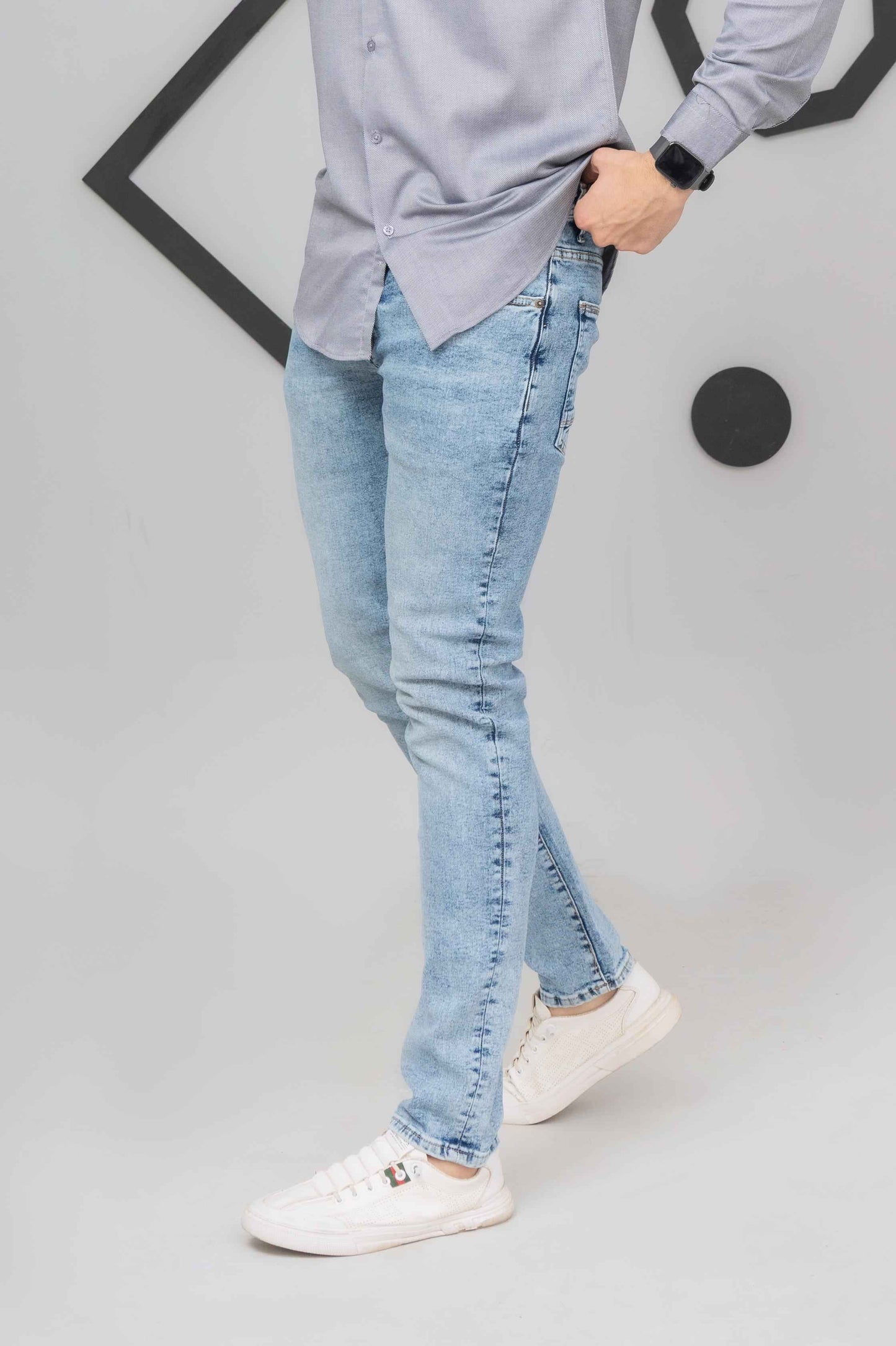 Light Blue Export Jeans - Men's Fashion available at Ghar Mart Pakistan