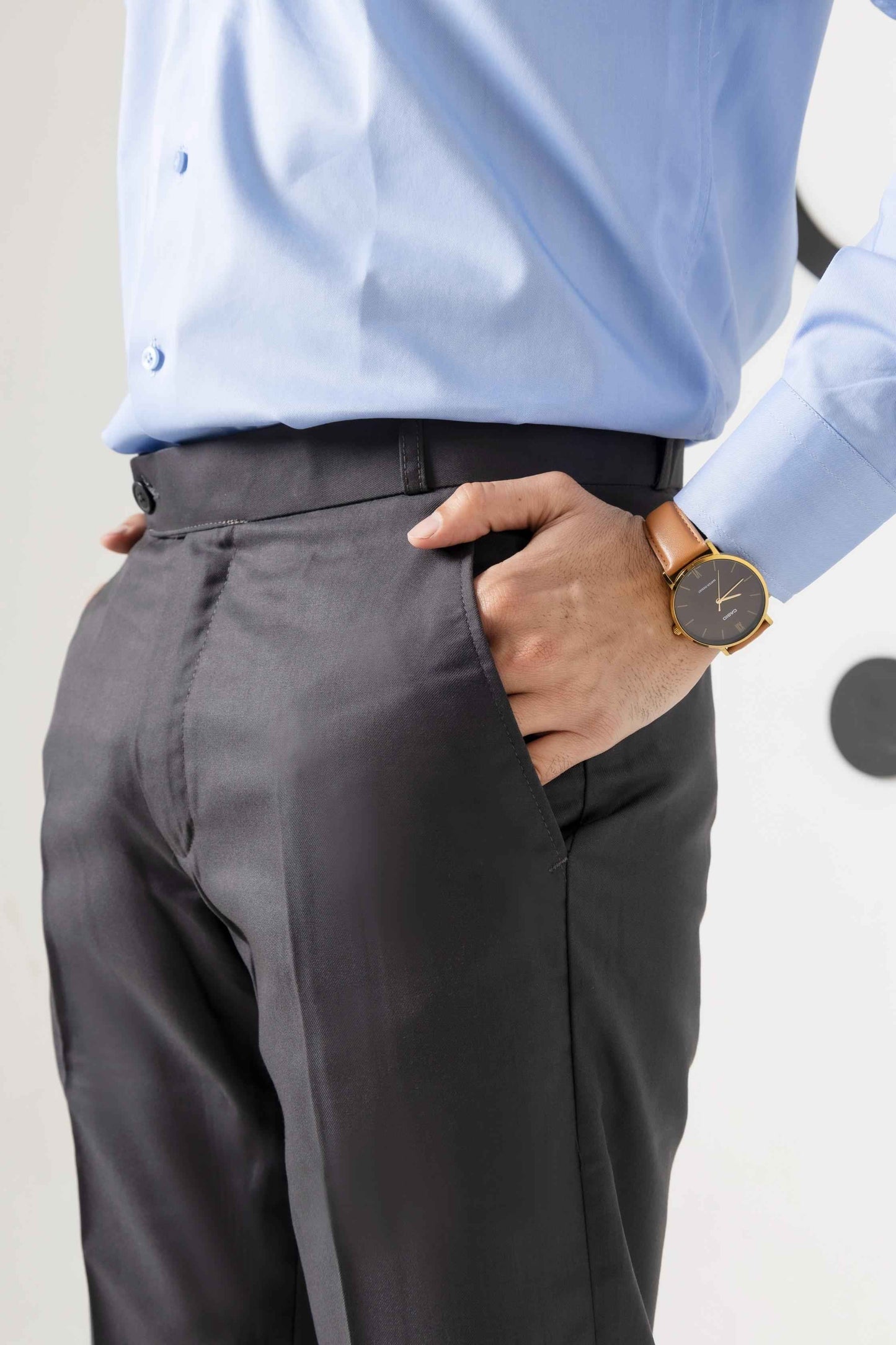 Iron Grey Formal Pant - Men's Fashion available at Ghar Mart Pakistan
