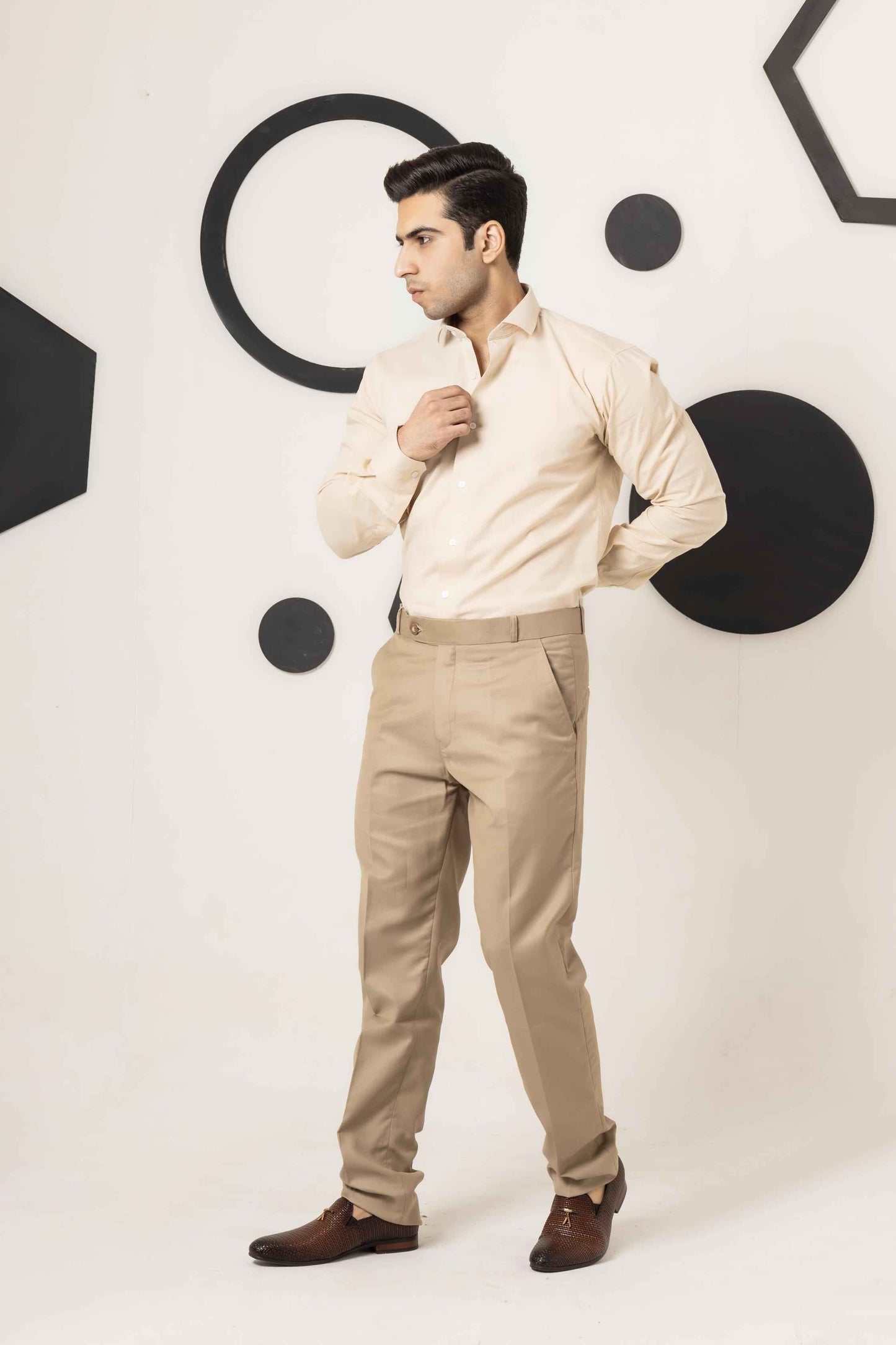 Beige Dress Pant - Men's Fashion available at Ghar Mart Pakistan