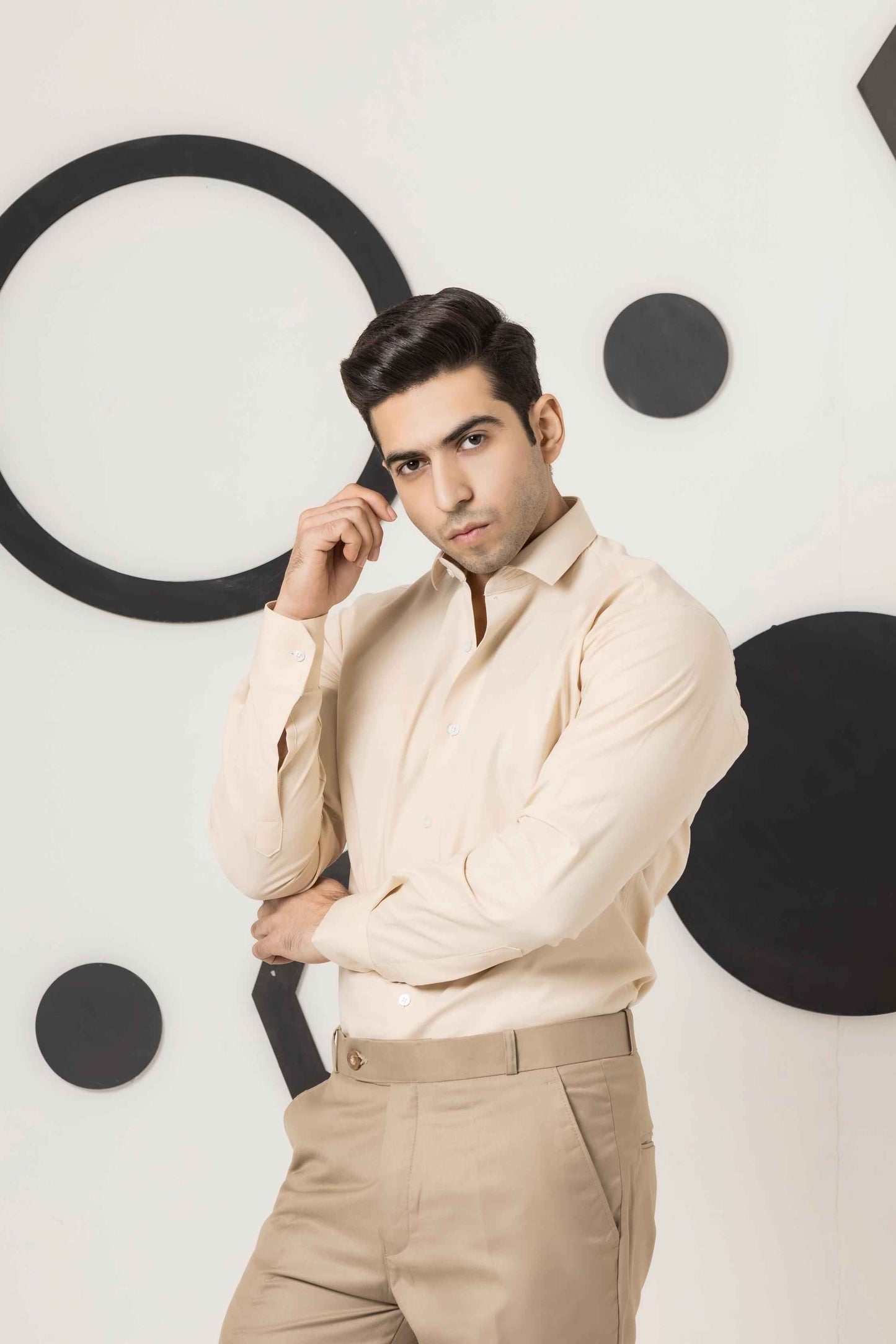 Beige Dress Shirt - Men's Fashion available at Ghar Mart Pakistan