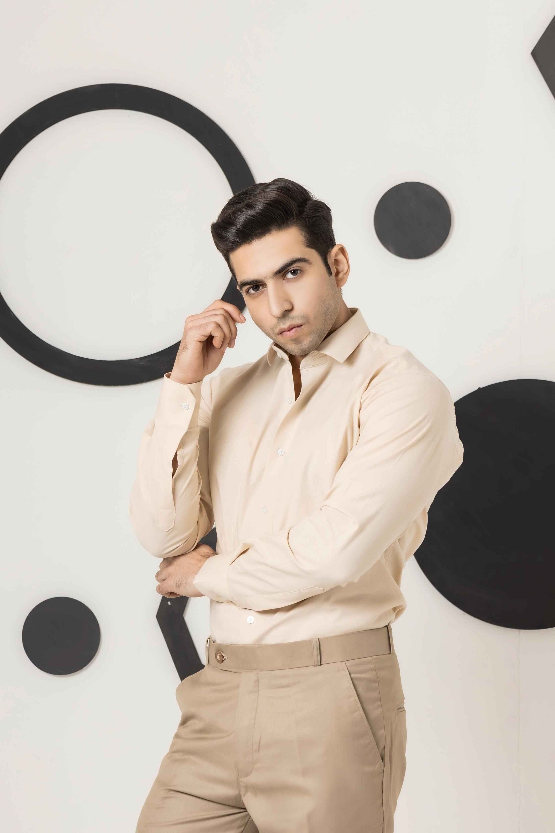 Beige Dress Shirt - Men's Fashion available at Ghar Mart Pakistan