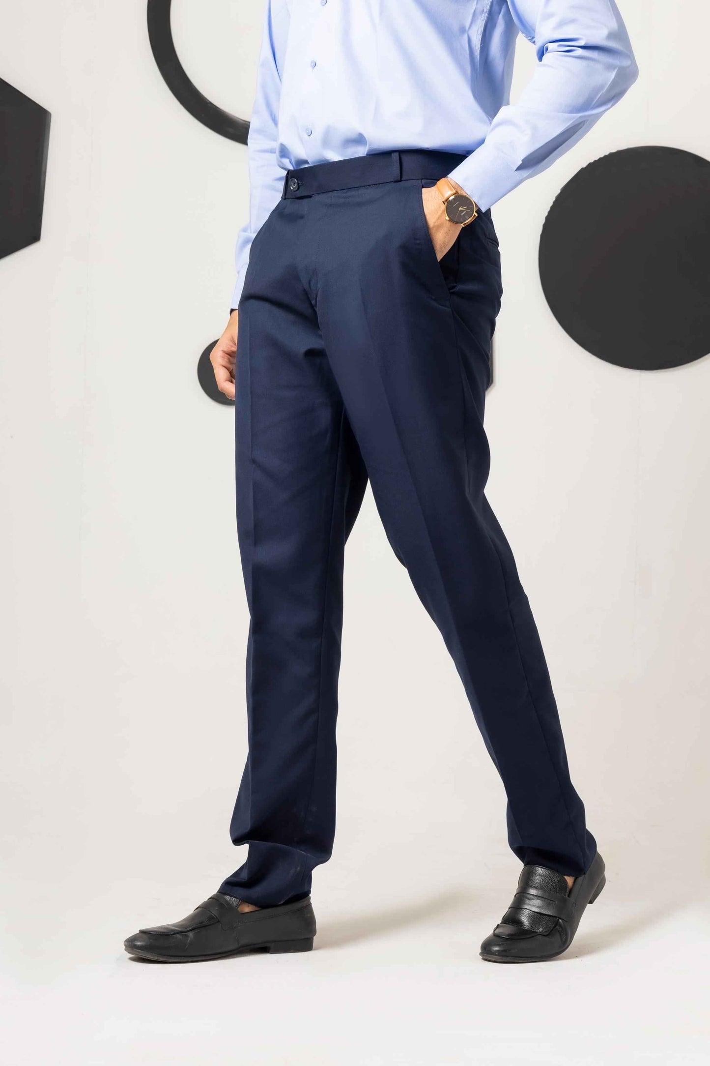 Blue Formal Pant - Men's Fashion available at Ghar Mart Pakistan