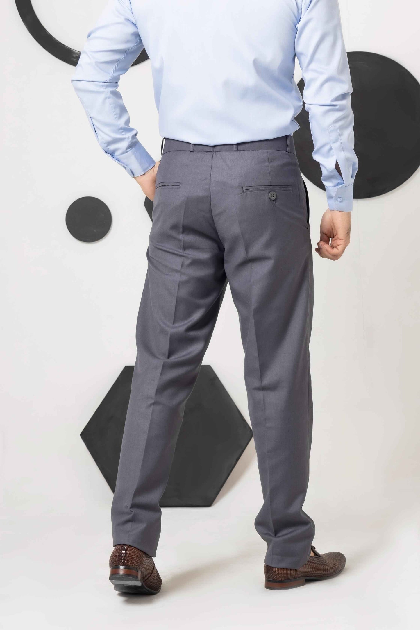 Shadow Grey Formal Pant - Men's Fashion available at Ghar Mart Pakistan