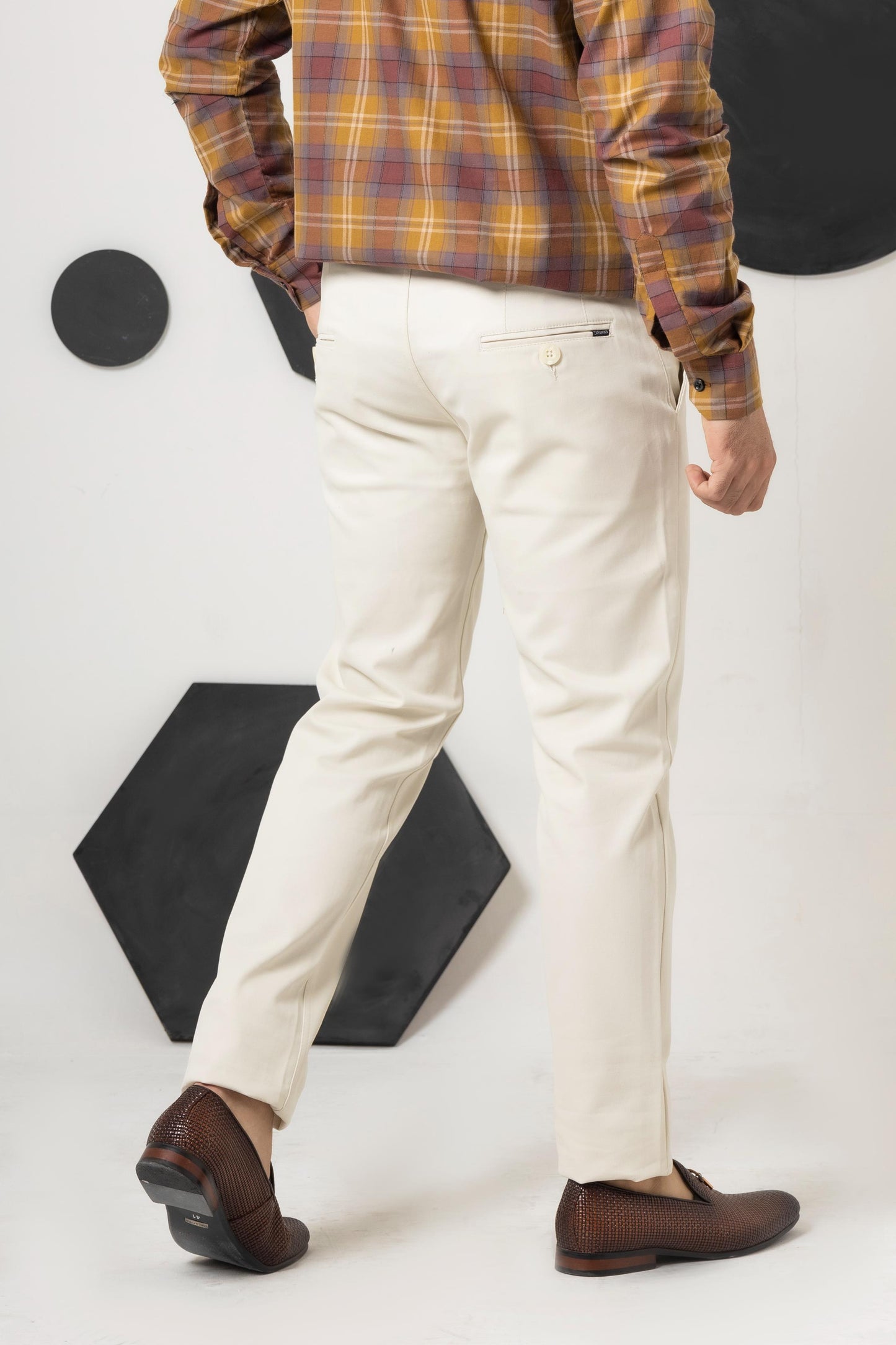 White Sapphire Regular Fit Cotton Pant - Men's Fashion available at Ghar Mart Pakistan