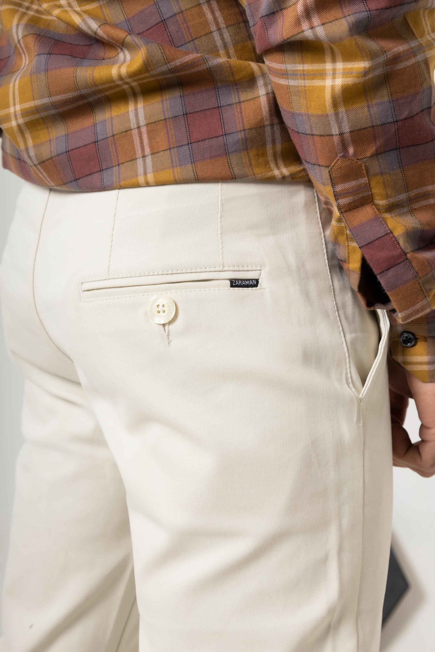 White Sapphire Regular Fit Cotton Pant - Men's Fashion available at Ghar Mart Pakistan