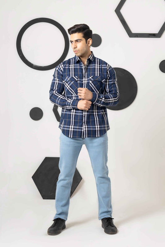 Soft Blue Denim Jeans - Men's Fashion available at Ghar Mart Pakistan