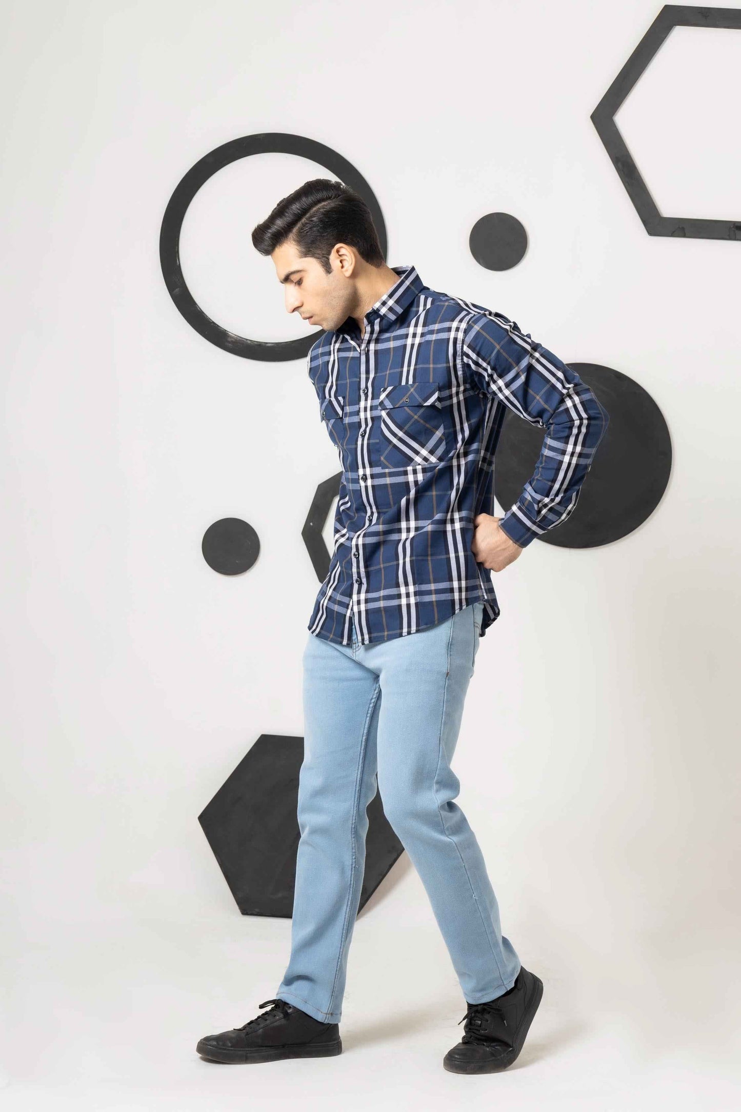 Soft Blue Denim Jeans - Men's Fashion available at Ghar Mart Pakistan