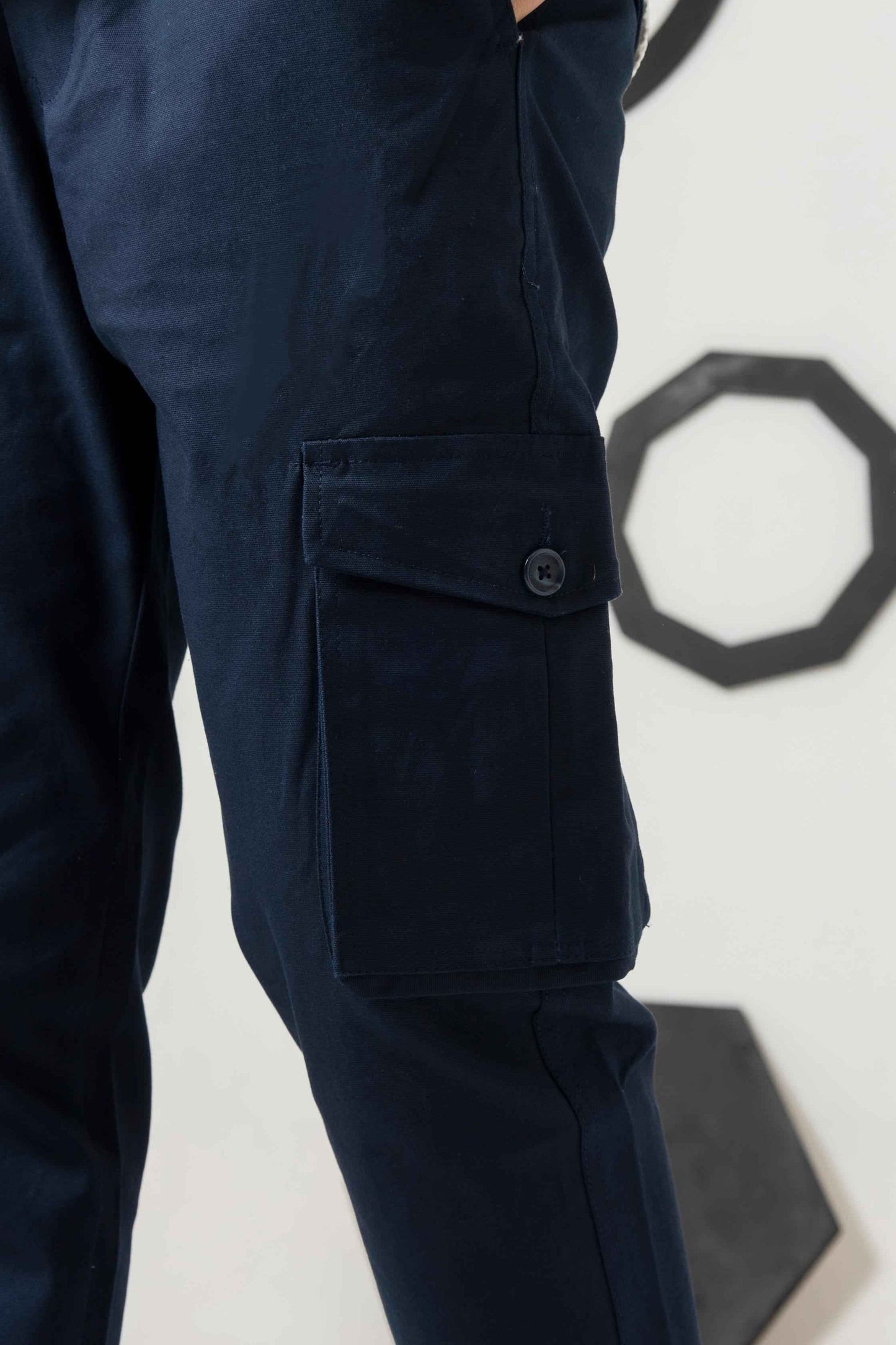 Admiral Blue Comfort Canvas Cargo - Men's Fashion available at Ghar Mart Pakistan