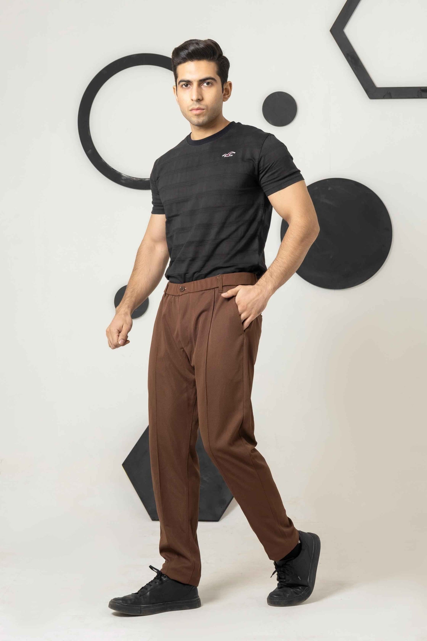 Marygold Brown Italian Pant - Men's Fashion available at Ghar Mart Pakistan