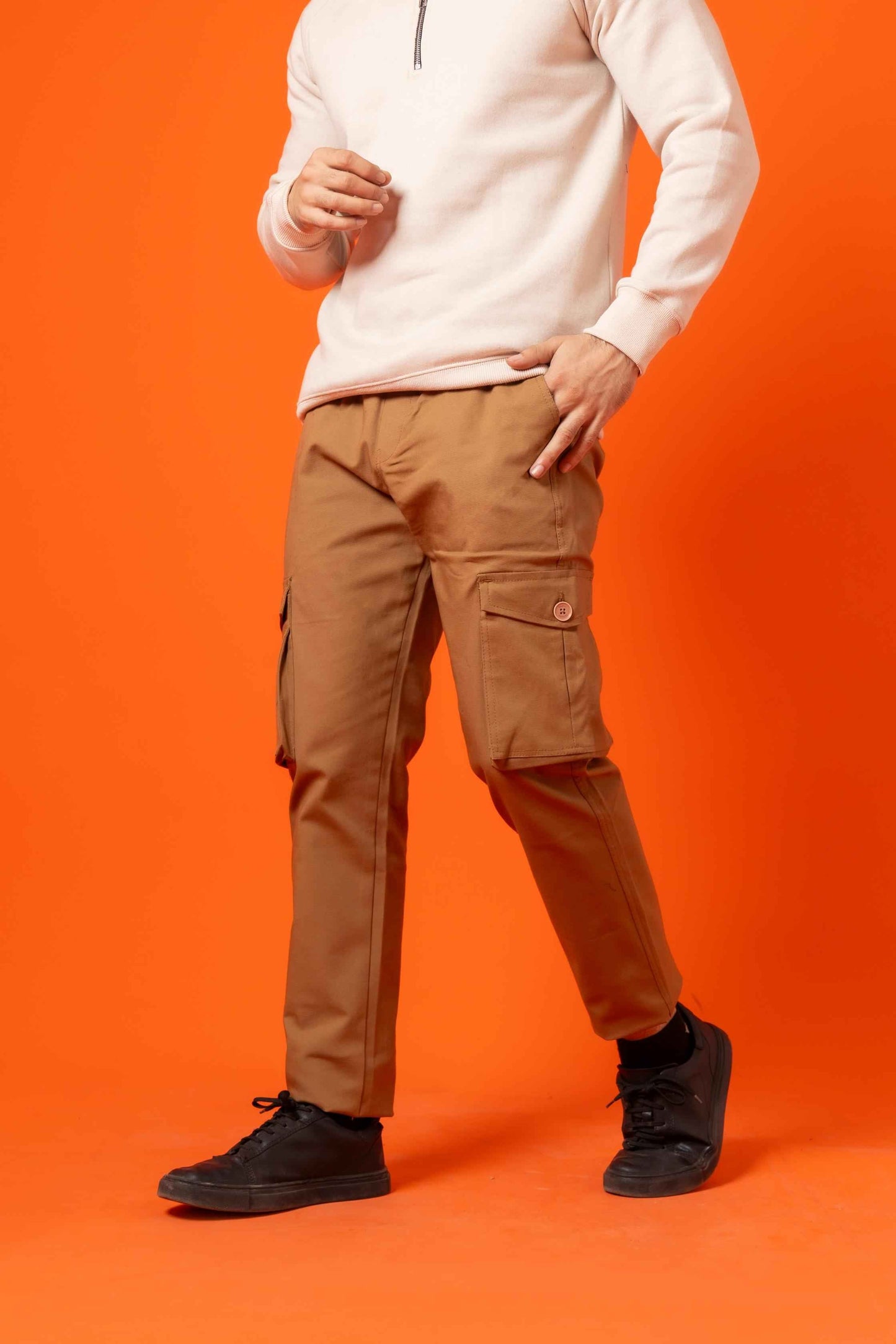 Khakhi Cargo Relex Fit - Men's Fashion available at Ghar Mart Pakistan