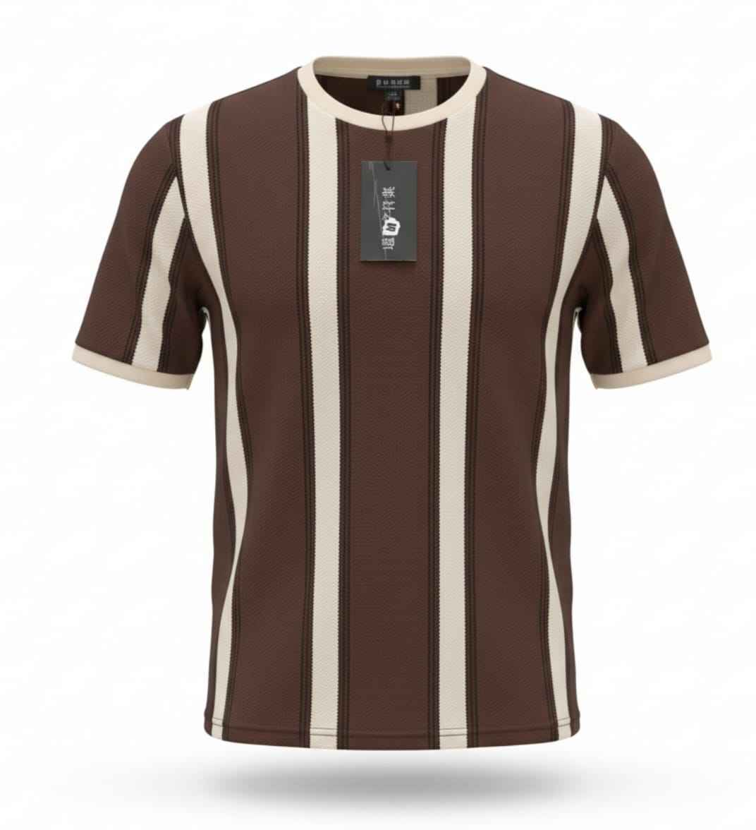 Brown Old Money Roundneck T-shirt - Men's Fashion available at Ghar Mart Pakistan
