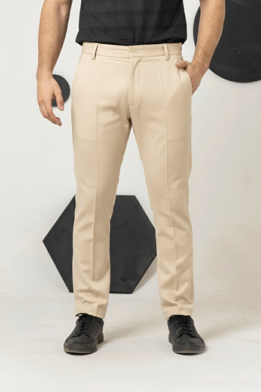 Pastel Creamy Italian Pant - Men's Fashion available at Ghar Mart Pakistan