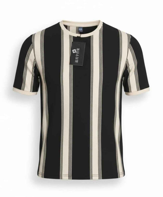 Black Old Money Roundneck T-shirt - Men's Fashion available at Ghar Mart Pakistan