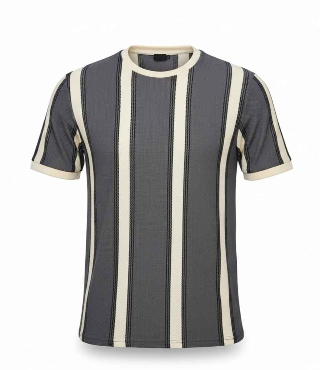 Grey Old Money Roundneck T-shirt - Men's Fashion available at Ghar Mart Pakistan