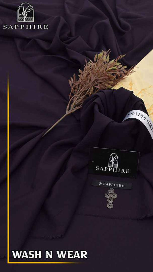 Sapphire Wash & Wear Gents Unstitched Suit Summer Collection 2026 – 4 Meter Cutt - Men's Fashion available at Ghar Mart