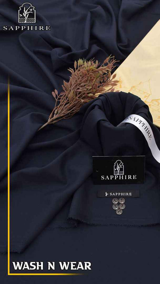 Sapphire Wash & Wear Gents Unstitched Suit Summer Collection 2026 – 4 Meter Cutt - Men's Fashion available at Ghar Mart
