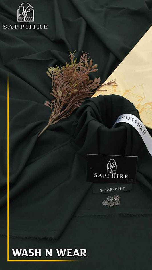 Sapphire Wash & Wear Gents Unstitched Suit Summer Collection 2026 – 4 Meter Cutt - Men's Fashion available at Ghar Mart