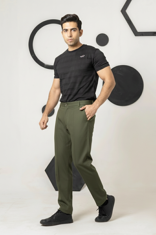 Army Green Italian Pant - Men's Fashion available at Ghar Mart Pakistan