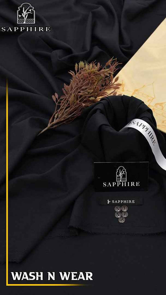 Sapphire Wash & Wear Gents Unstitched Suit Summer Collection 2026 – 4 Meter Cutt - Men's Fashion available at Ghar Mart