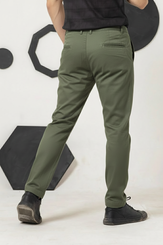 Army Green Italian Pant - Men's Fashion available at Ghar Mart Pakistan