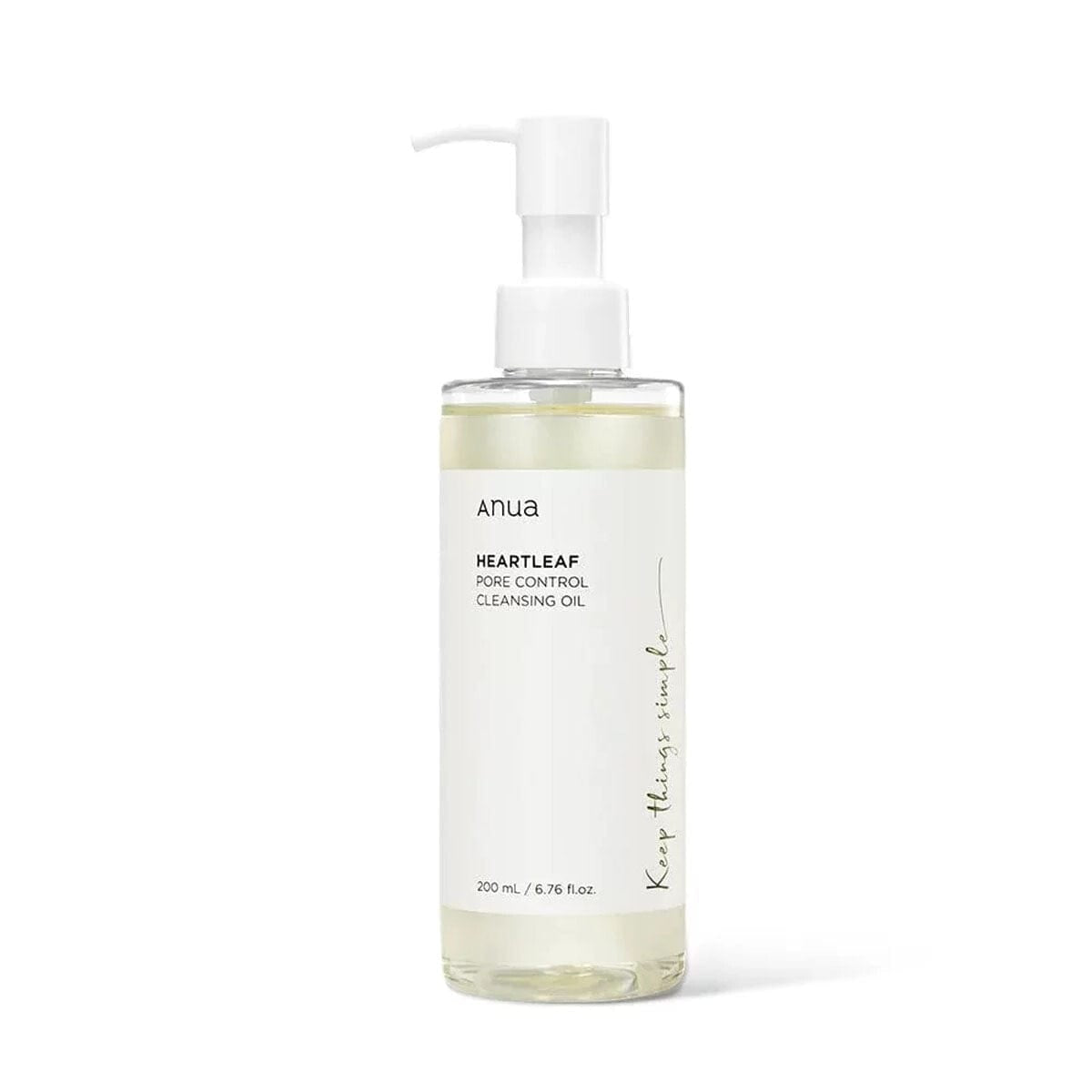 Anua Heartleaf Pore Control Cleansing Oil 200ml pump bottle product image on white background