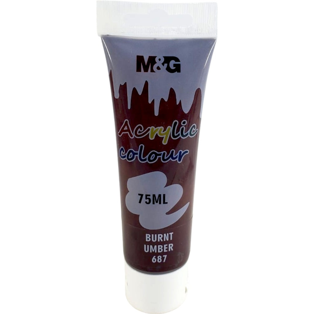 M&G Professional Acrylic Color - 75ml Large Tube | High-Gloss Artist Paint - Acrylic Color available at Ghar Mart
