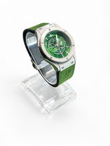 Green Skeleton Chronograph Luxury Watch | Ghar Mart